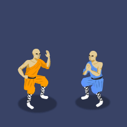 Sparring Monks